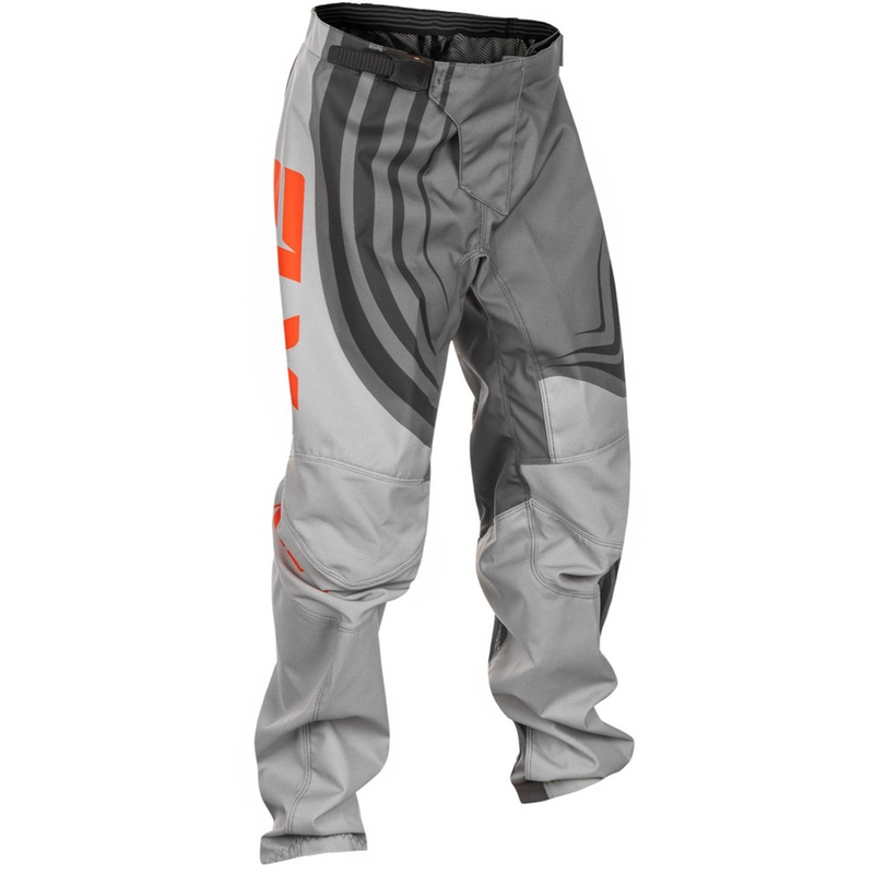 Παιδικό παντελόνι motocross FLY Racing F-16 γκρι-πορτοκαλί