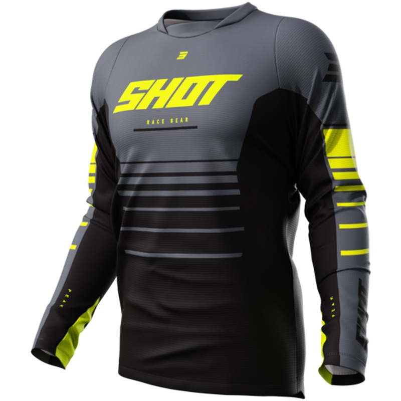 Motocross φανέλα Shot Devo Peak fluo κίτρινο προσφορά