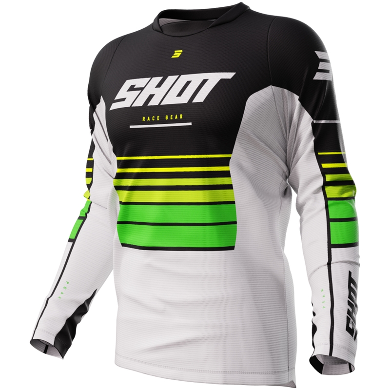 Motocross φανέλα Shot Devo Peak πράσινο προσφορά