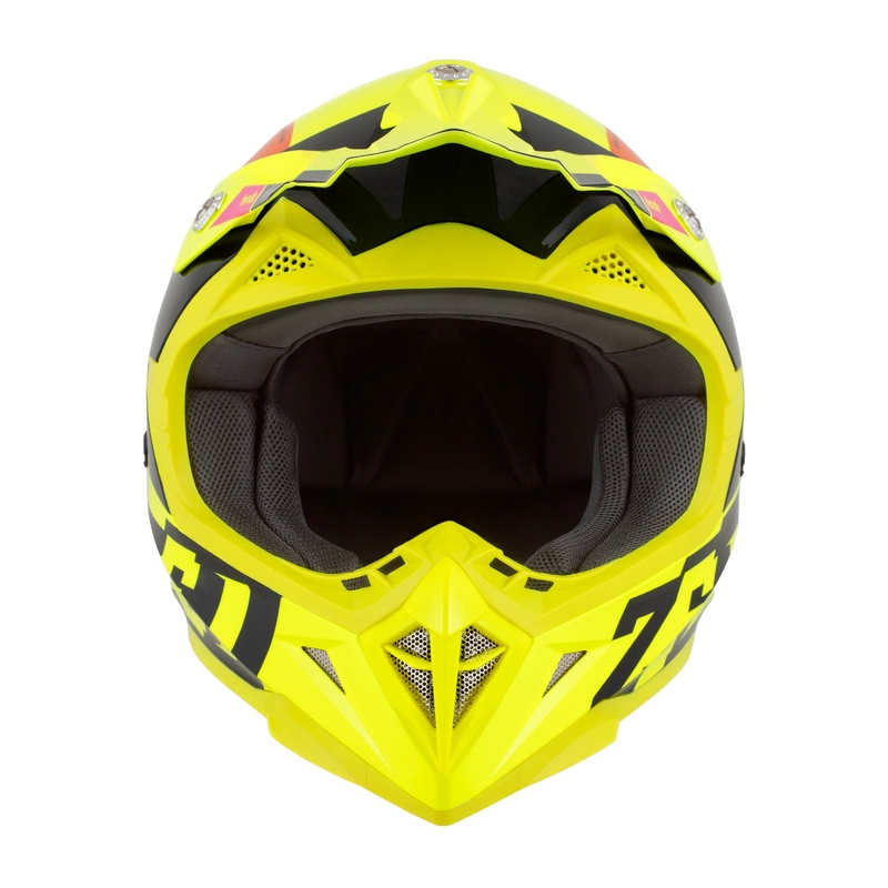Κράνος Motocross ZED X1.9 Tendo fluo κίτρινο-ροζ-πορτοκαλί-μαύρο