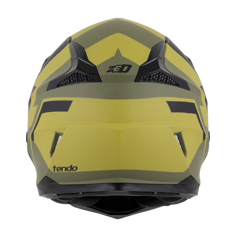 Παιδικό κράνος motocross ZED X1.9 Tendo σκούρο πράσινο-ανοιχτό πράσινο
