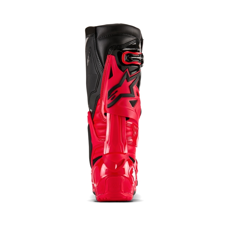 Alpinestars Tech 10 Enduro κόκκινες-μαύρες-λευκές μπότες μοτοσικλέτας