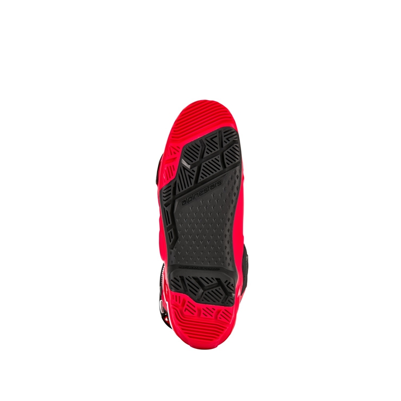 Alpinestars Tech 10 Enduro κόκκινες-μαύρες-λευκές μπότες μοτοσικλέτας