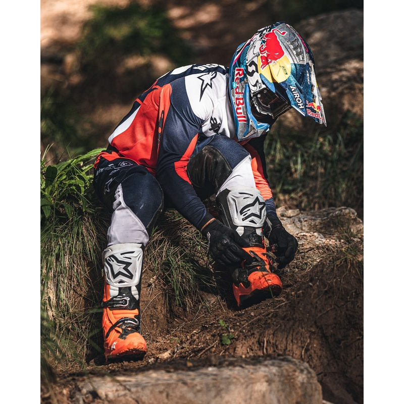 Alpinestars Tech 10 Enduro fluo πορτοκαλί-μαύρο-λευκό μπότες μοτοσικλέτας