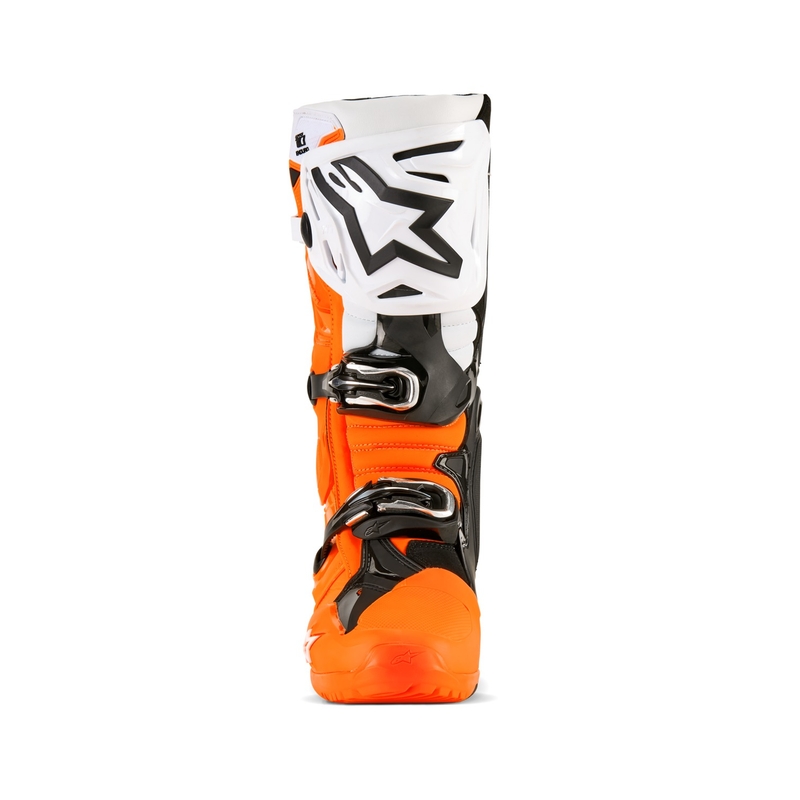 Alpinestars Tech 10 Enduro fluo πορτοκαλί-μαύρο-λευκό μπότες μοτοσικλέτας