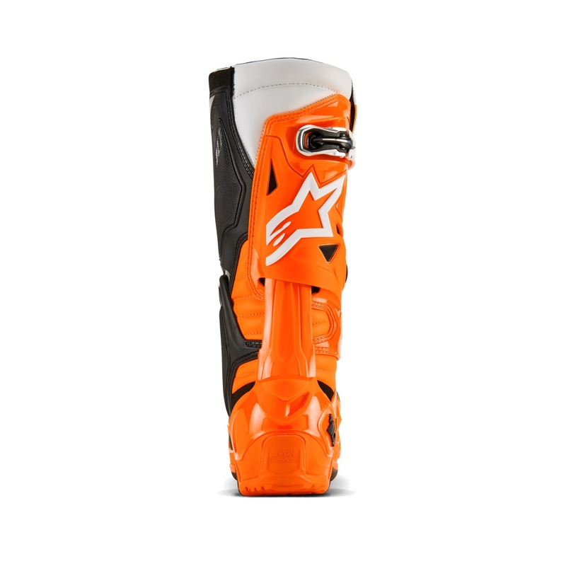 Alpinestars Tech 10 Enduro fluo πορτοκαλί-μαύρο-λευκό μπότες μοτοσικλέτας
