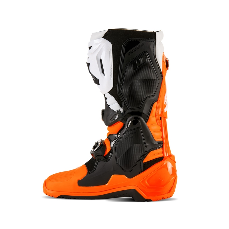 Alpinestars Tech 10 Enduro fluo πορτοκαλί-μαύρο-λευκό μπότες μοτοσικλέτας