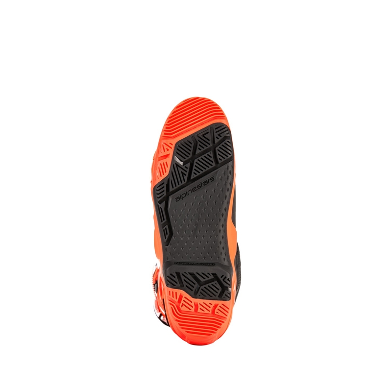 Alpinestars Tech 10 Enduro fluo πορτοκαλί-μαύρο-λευκό μπότες μοτοσικλέτας