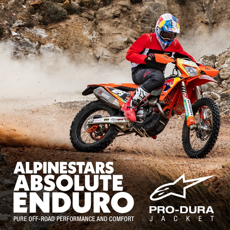 Alpinestars PRO-Dura μαύρο-κόκκινο-λευκό μπουφάν