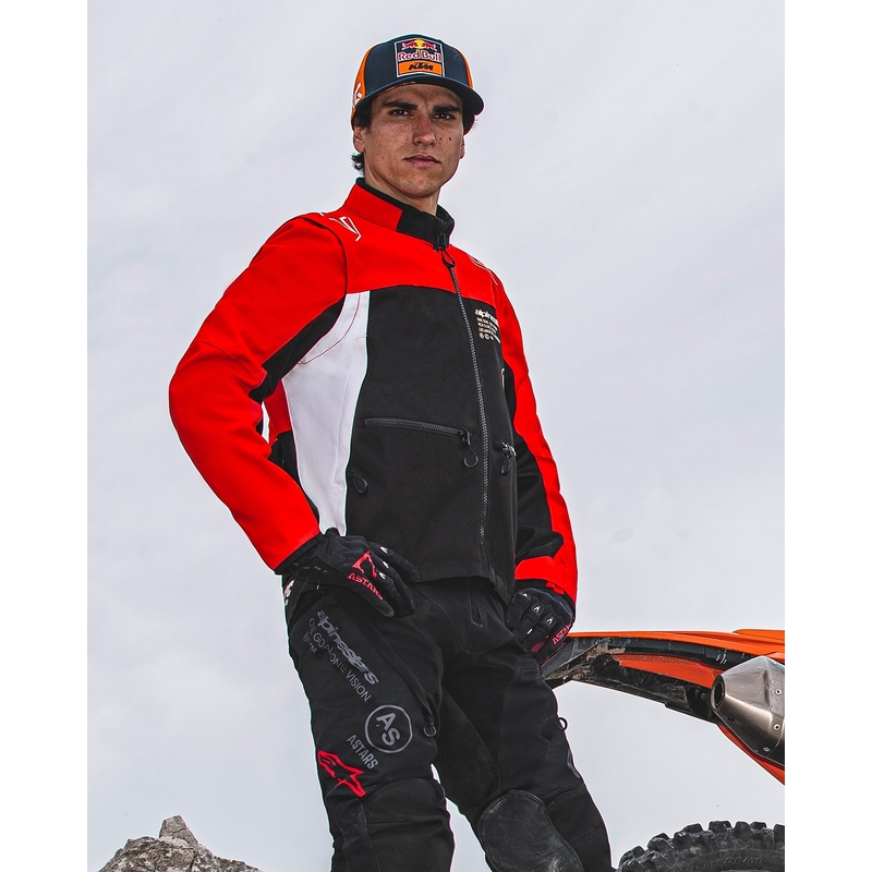 Alpinestars PRO-Dura μαύρο-κόκκινο-λευκό μπουφάν
