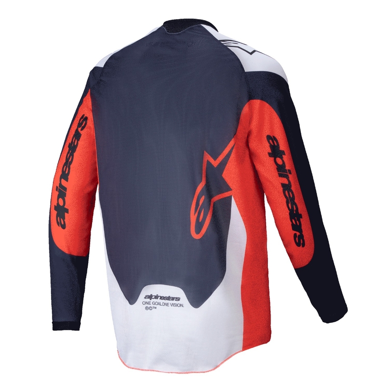 Alpinestars PRO-Dura φανέλα motocross μπλε-πορτοκαλί-λευκό