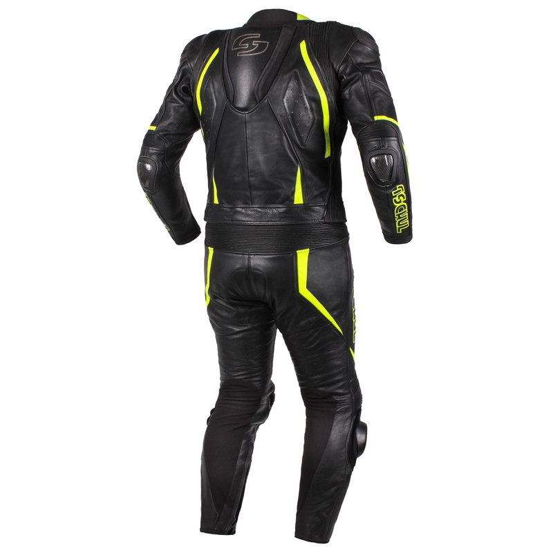 Pánské kalhoty Tschul 535 černo-fluo žluté výprodej