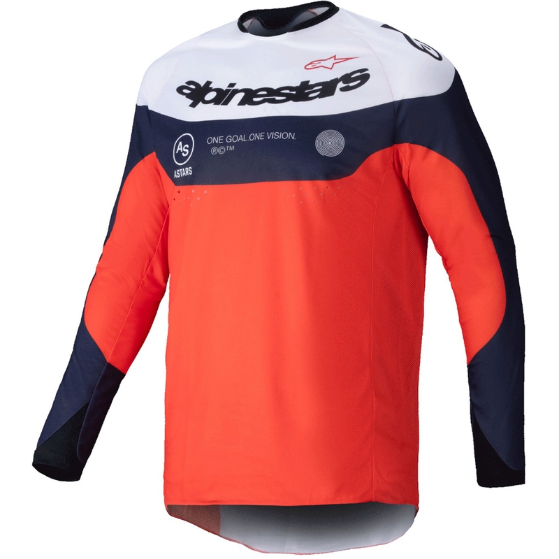 Alpinestars PRO-Dura φανέλα motocross μπλε-πορτοκαλί-λευκό