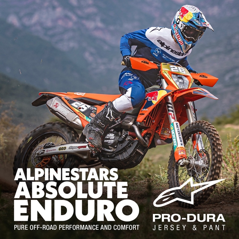 Alpinestars PRO-Dura φανέλα motocross μπλε και λευκό