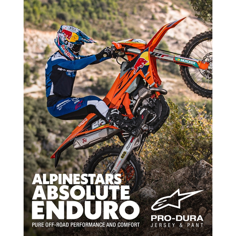 Alpinestars PRO-Dura φανέλα motocross μπλε και λευκό