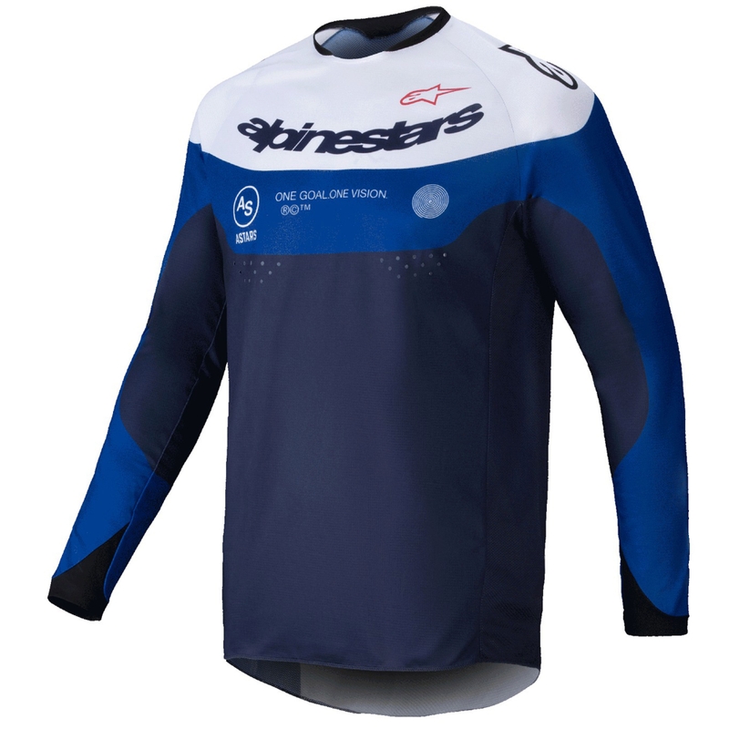 Alpinestars PRO-Dura φανέλα motocross μπλε και λευκό