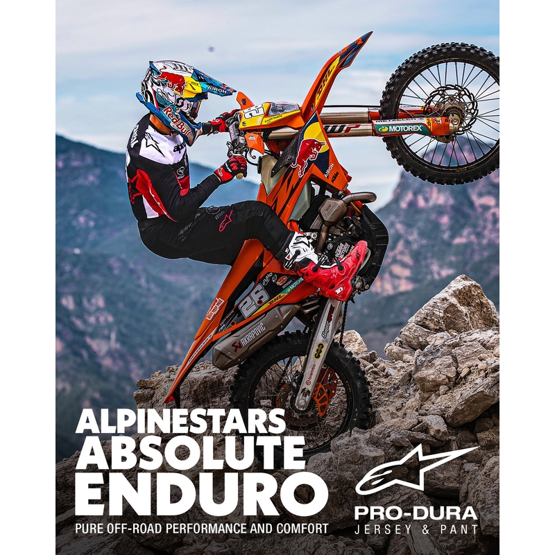 Alpinestars PRO-Dura Παντελόνι Motocross Μαύρο και Λευκό
