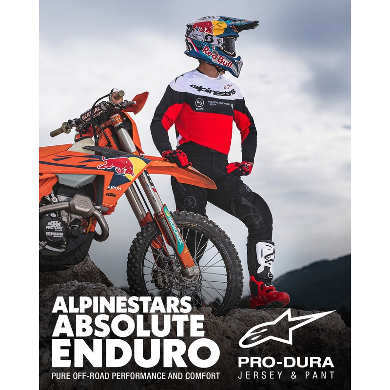 Alpinestars PRO-Dura Παντελόνι Motocross Μαύρο και Λευκό