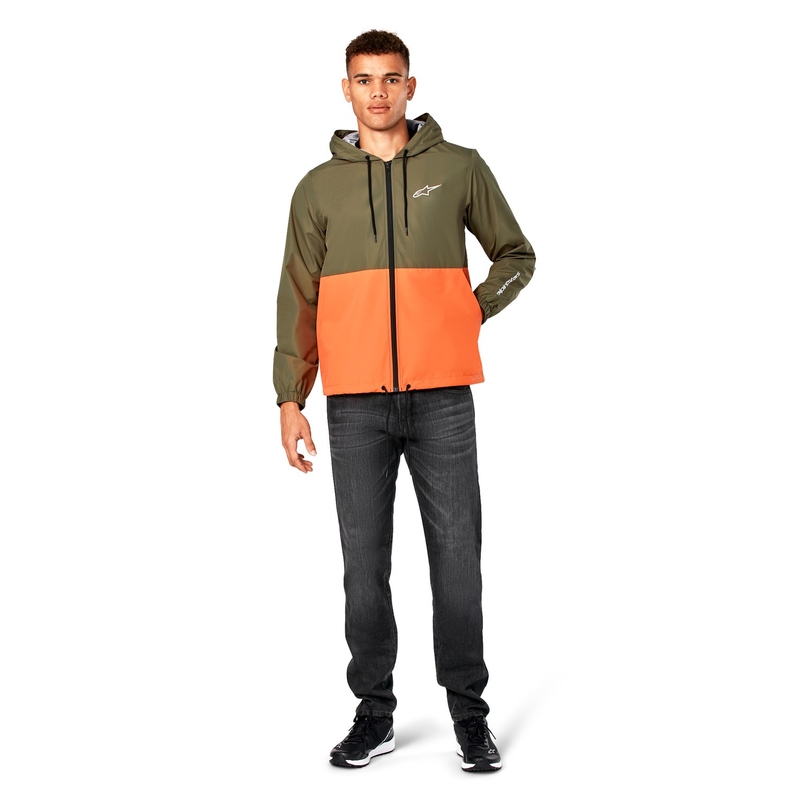 Alpinestars Speeded Αντιανεμικό μπουφάν πράσινο-πορτοκαλί
