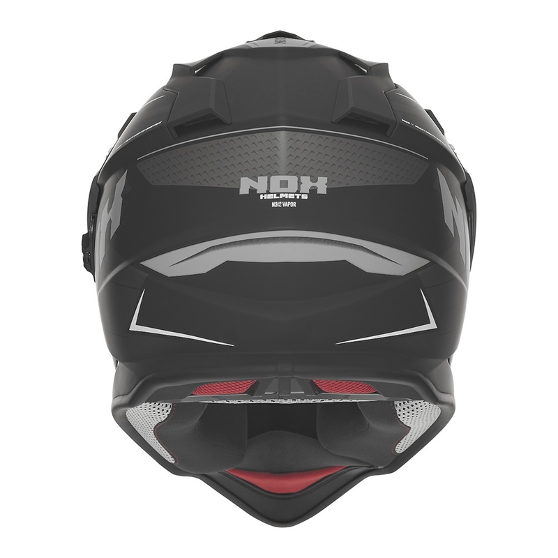 Enduro κράνος μοτοσικλέτας NOX N312 Vapor ματ μαύρο-γκρι