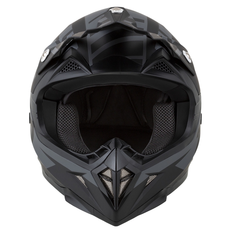 Κράνος Motocross για μοτοσυκλέτα ZED X1.9 Targa ματ γκρι-μαύρο