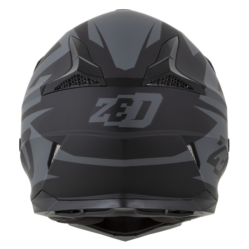 Κράνος Motocross για μοτοσυκλέτα ZED X1.9 Targa ματ γκρι-μαύρο