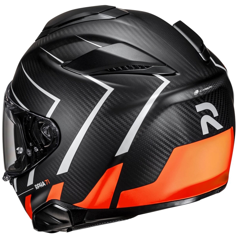 Ενσωματωμένο κράνος μοτοσικλέτας HJC RPHA 71 CARBON Cano MC6HSF μαύρο-πορτοκαλί προσφορά