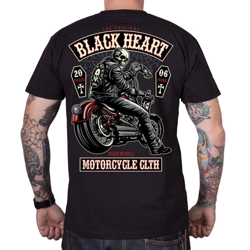 T-shirt Black Heart Coffin μαύρο