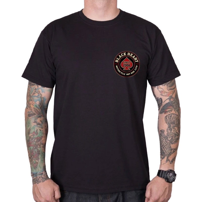 T-shirt Black Heart Air Fighter μαύρο