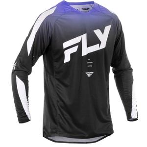 Motocross φανέλα FLY Racing Evolution μαύρο-λευκό-μωβ