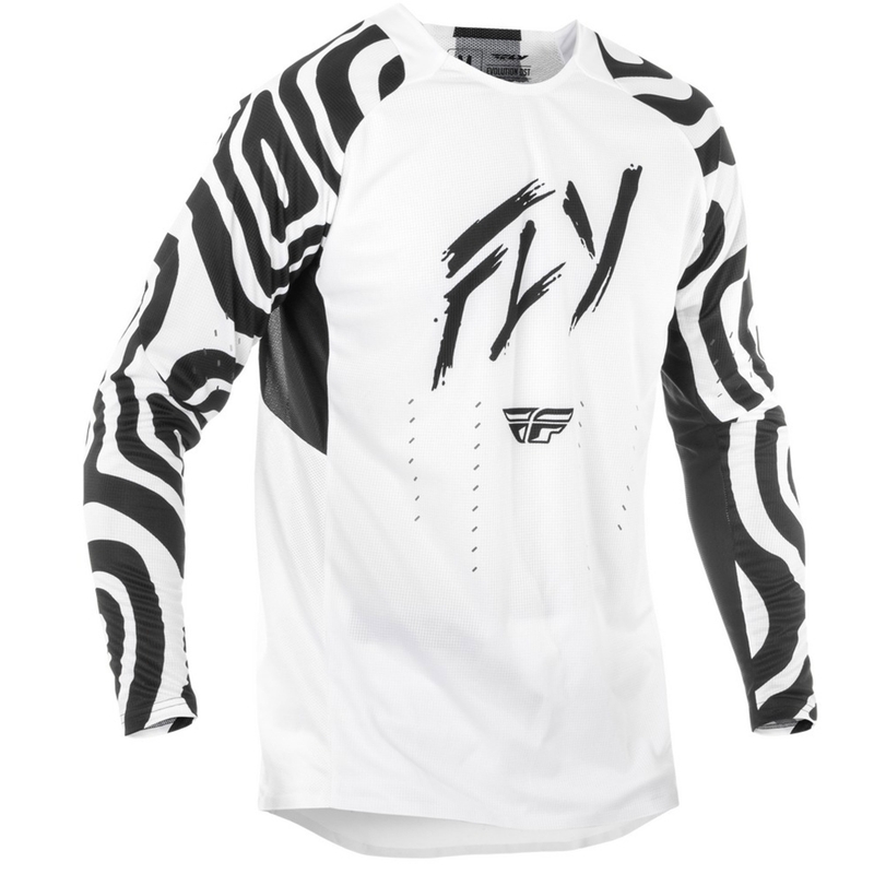 Motocross φανέλα FLY Racing Evolution λευκό-μαύρο