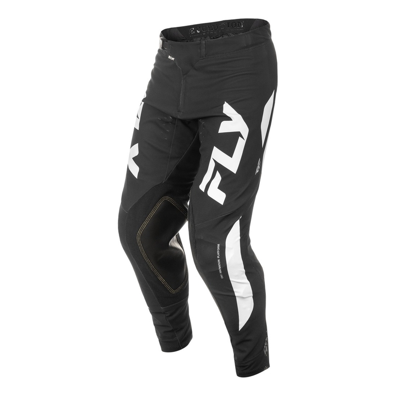 FLY Racing Evolution Motocross Παντελόνι μαύρο-λευκό-μωβ