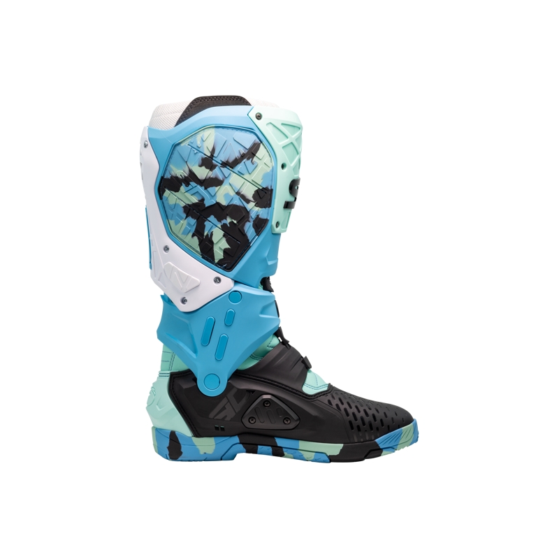 SiDi Crossair X μαύρες και τυρκουάζ μπότες μοτοσικλέτας