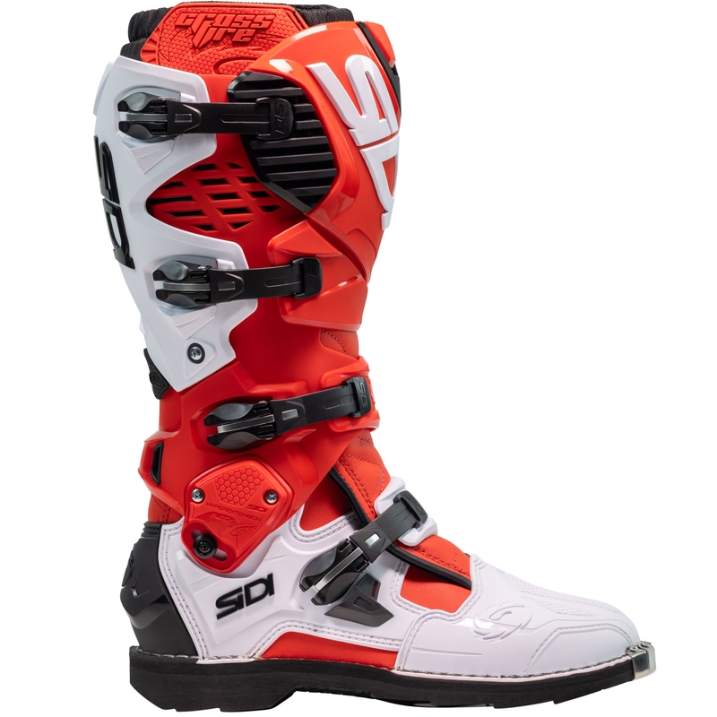 SiDi Crossfire 3 μπότες μοτοσικλέτας κόκκινες και λευκές