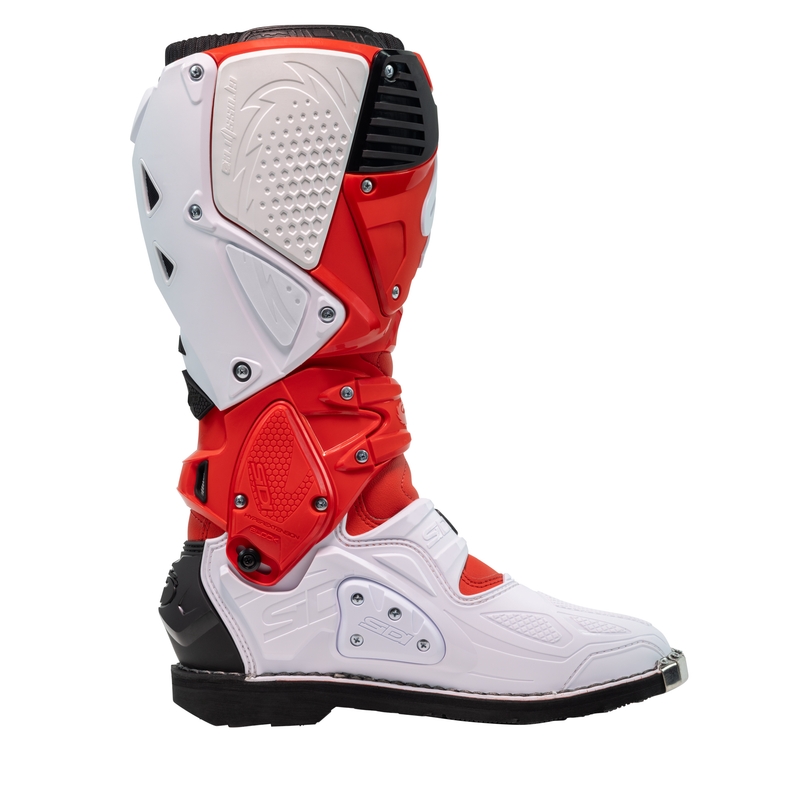 SiDi Crossfire 3 μπότες μοτοσικλέτας κόκκινες και λευκές