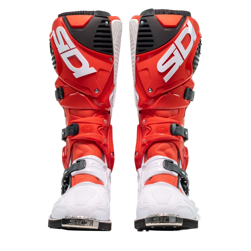 SiDi Crossfire 3 μπότες μοτοσικλέτας κόκκινες και λευκές