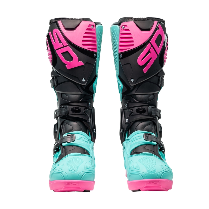 SiDi Crossfire 3 SRS Black-Mint-Pink μπότες μοτοσικλέτας
