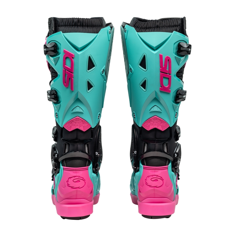 SiDi Crossfire 3 SRS Black-Mint-Pink μπότες μοτοσικλέτας
