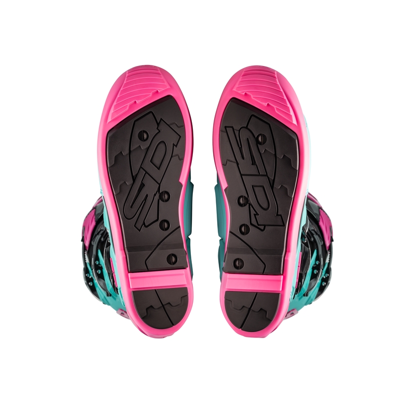 SiDi Crossfire 3 SRS Black-Mint-Pink μπότες μοτοσικλέτας