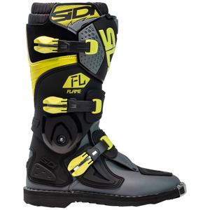 Παιδικά παπούτσια motocross SiDi Flame μαύρο-κίτρινο
