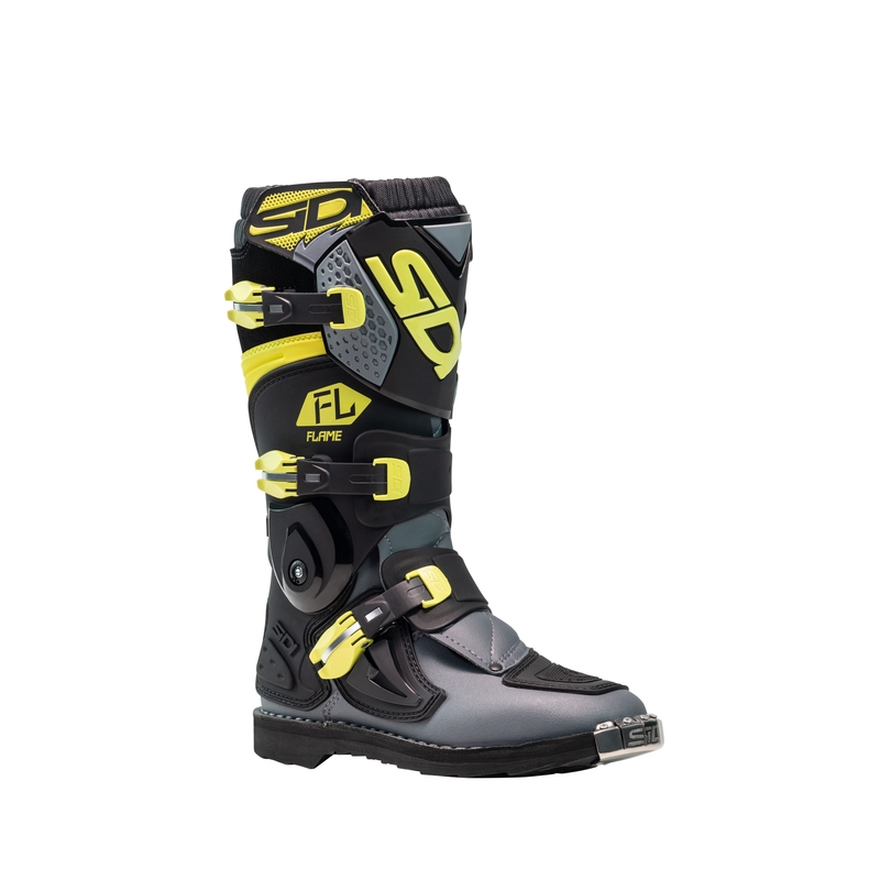 Παιδικά παπούτσια motocross SiDi Flame μαύρο-κίτρινο