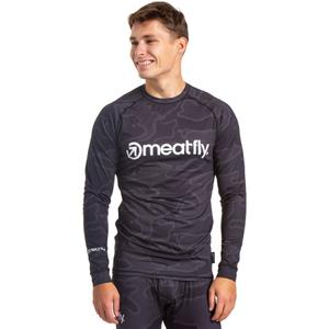 Ανδρικό θερμικό t-shirt Meatfly Avery μαύρο-γκρι