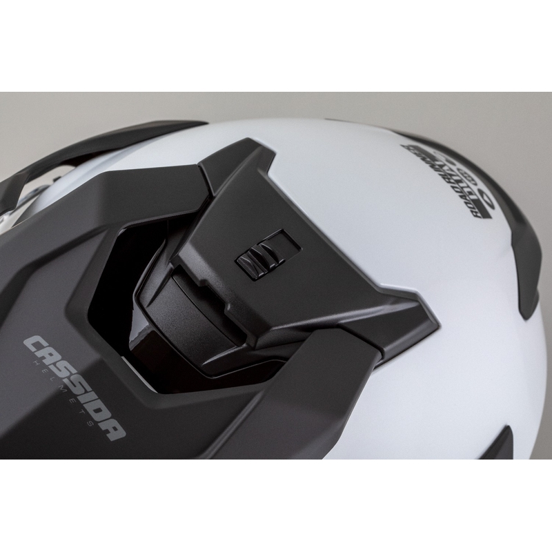Enduro κράνος Cassida Road Runner Dual λευκό-μαύρο