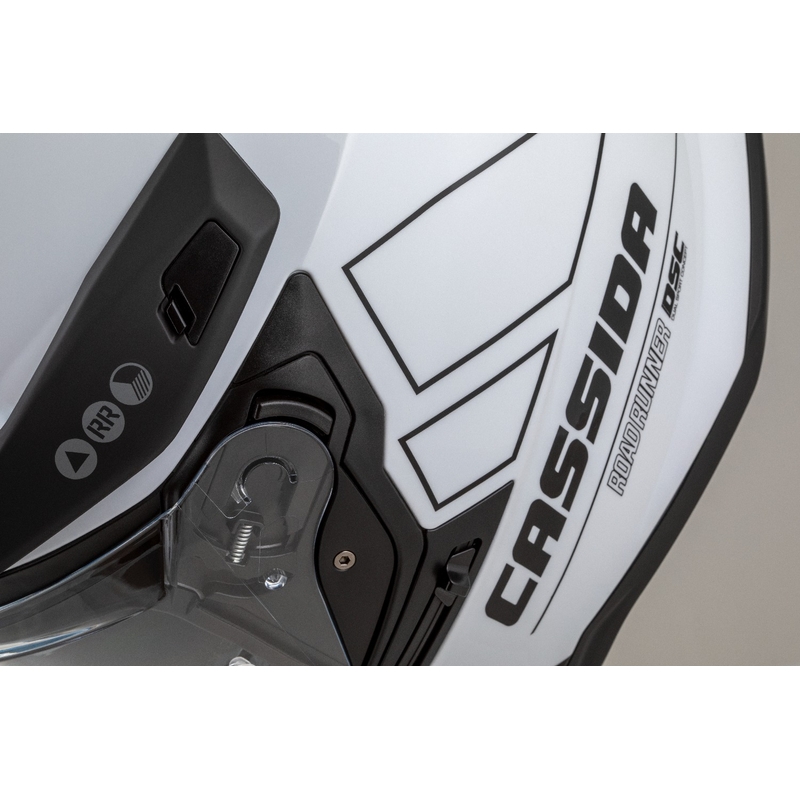 Enduro κράνος Cassida Road Runner Dual λευκό-μαύρο