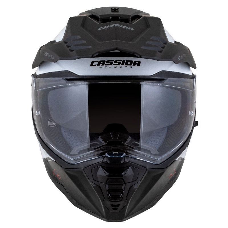 Enduro κράνος Cassida Road Runner Dual λευκό-μαύρο