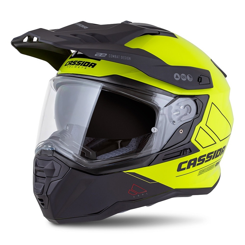 Enduro κράνος Cassida Road Runner Dual fluo κίτρινο-μαύρο