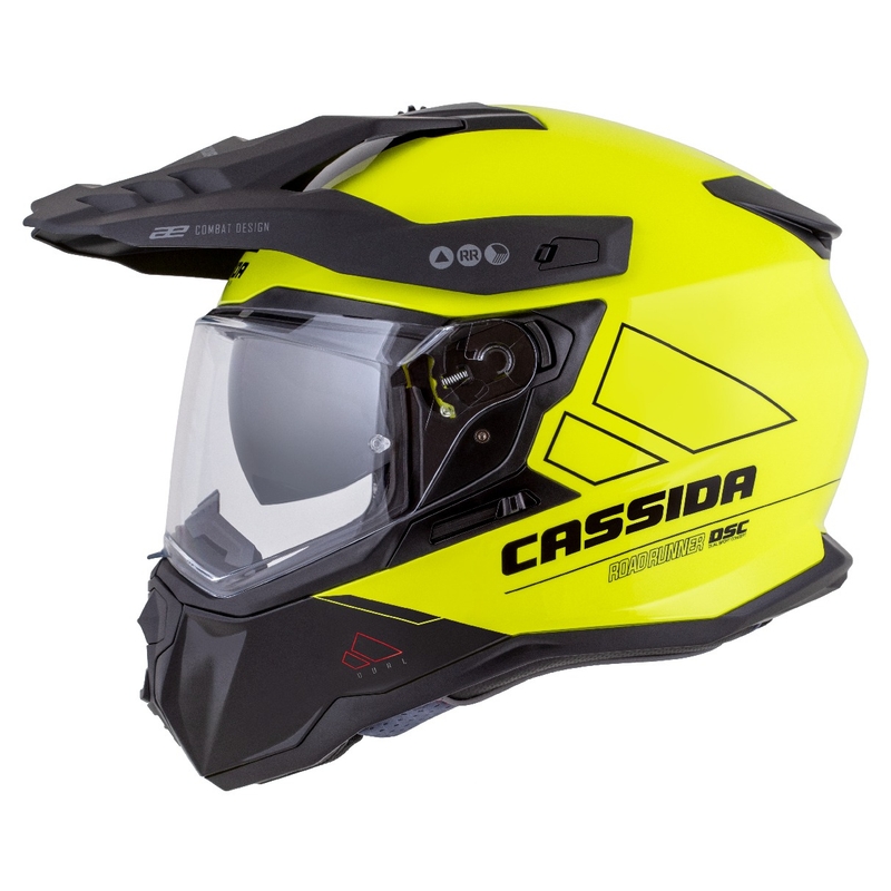 Enduro κράνος Cassida Road Runner Dual fluo κίτρινο-μαύρο