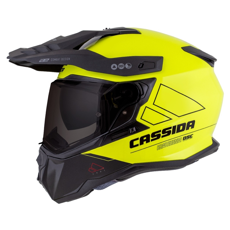 Enduro κράνος Cassida Road Runner Dual fluo κίτρινο-μαύρο