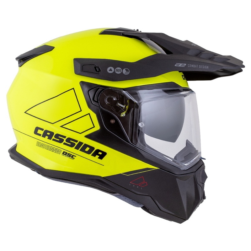 Enduro κράνος Cassida Road Runner Dual fluo κίτρινο-μαύρο