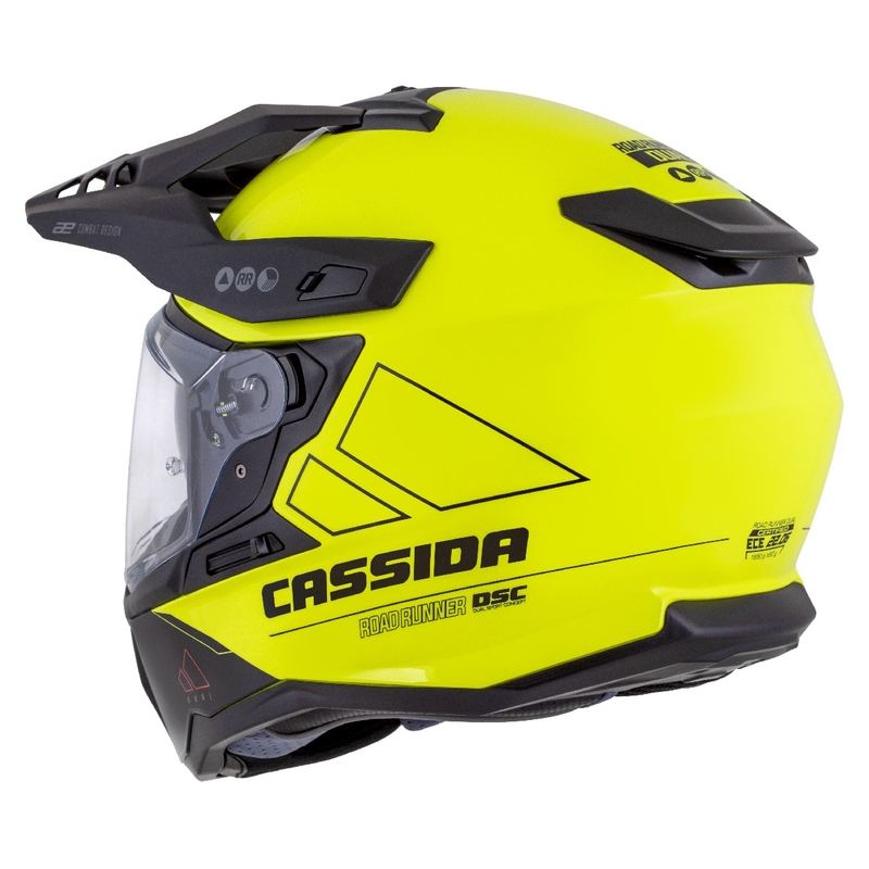 Enduro κράνος Cassida Road Runner Dual fluo κίτρινο-μαύρο